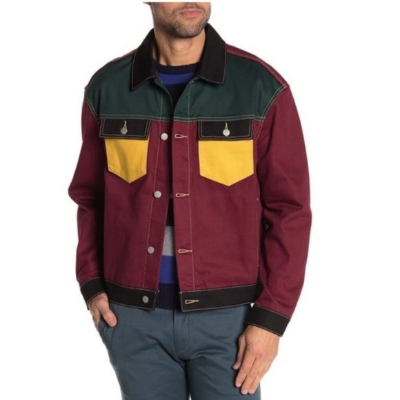 WeSC Colorblock Denim Jacket - Picture 2 of 10